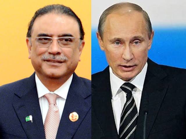Russian President Putin Extends Warm Congratulations to Asif Ali Zardari on Presidential Election Victory in Pakistan