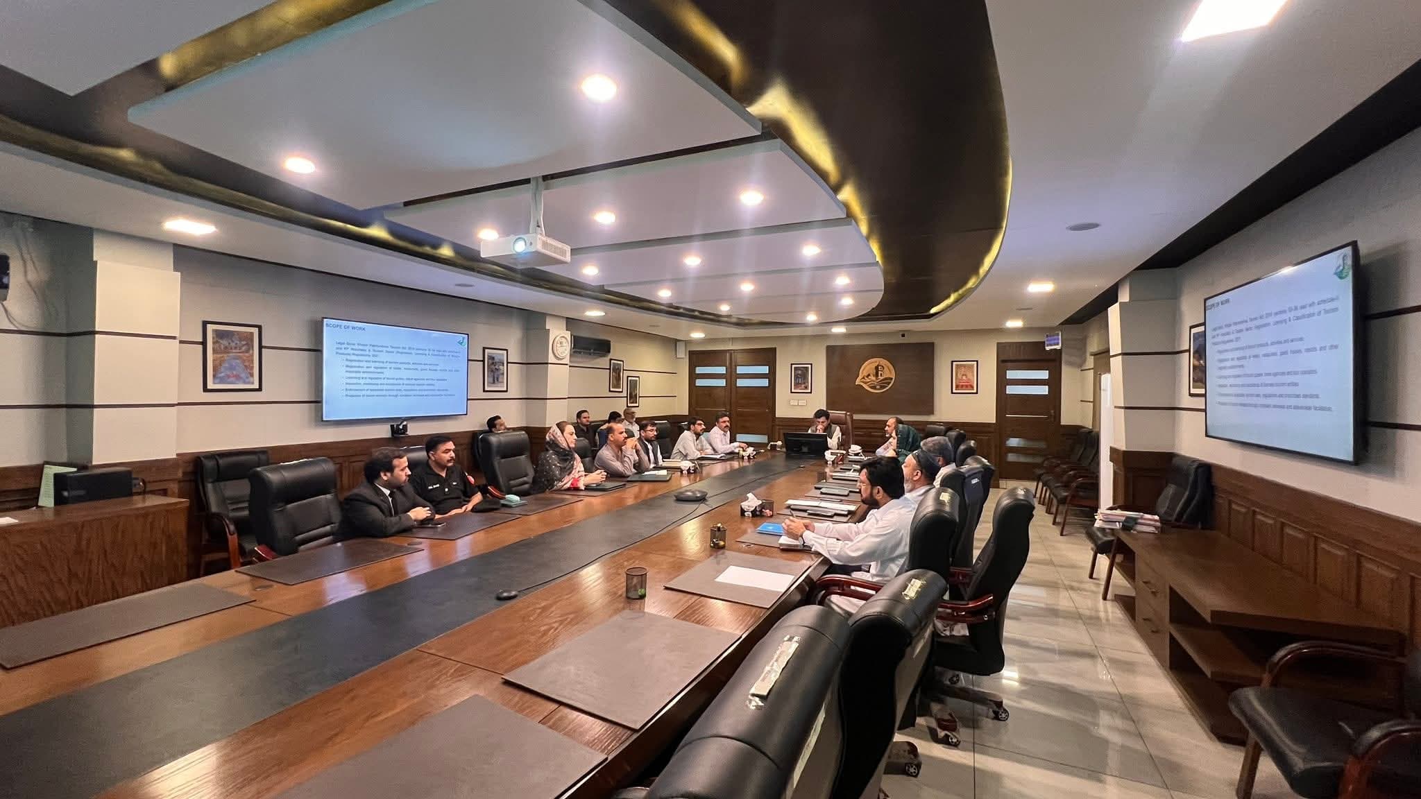 KP Tourism Authority Briefs Adviser on Ongoing Projects and Future Development Plans