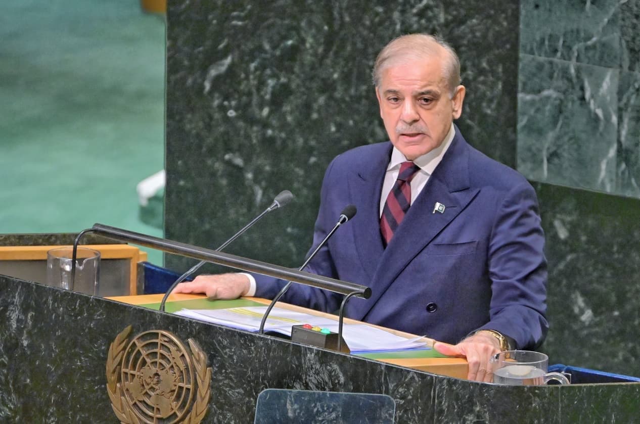 Shehbaz Sharif Reaffirms Pakistan’s Support for Kashmir at UNGA