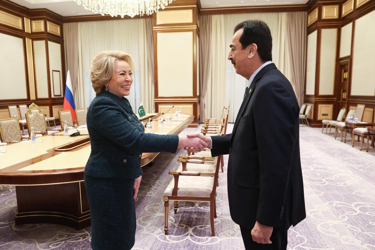 Chairman Senate Calls for Broader Pakistan-Russia Collaboration in Energy, Security, and SCO